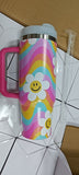 Vaso Térmico Tumbler Premium - Edición Limitada Groovy Flower (887ml)